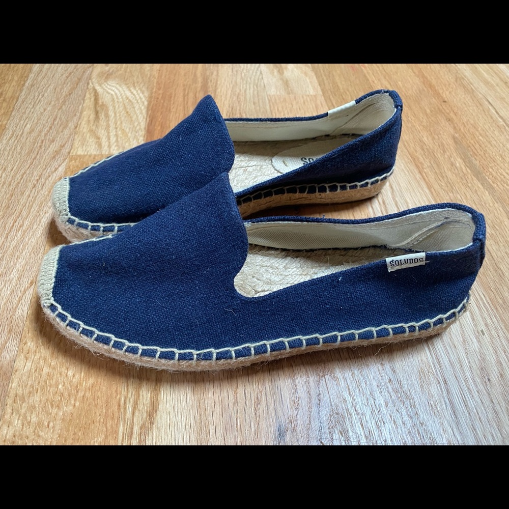 Soludos navy espadrilles